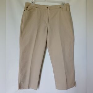 Ruby Rd Womens capri Pants Size 16 ColorTan Denim